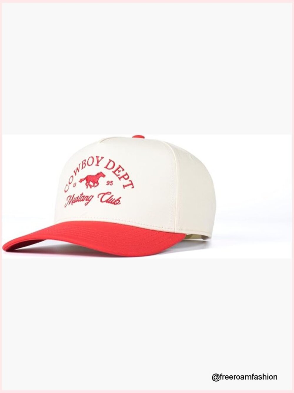 Vintage Trucker Hat Adjustable Snapback 100% Cotton Embroidered Western